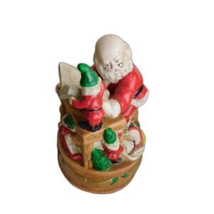 Vintage Abraham & Straus Santas Workshop Figurine READ